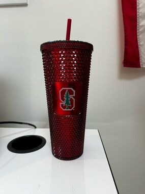 Starbucks Stanford Cardinals Deep Red Textured Tumbler